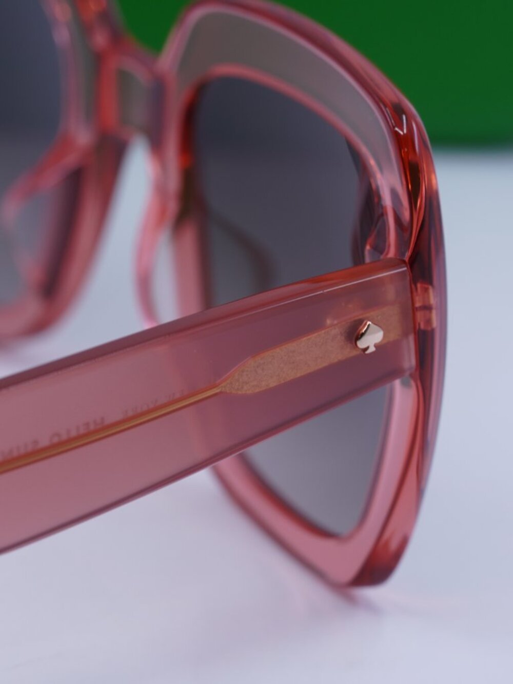 Kate Spade NAOMI/S 0733 HA Square Sunglasses - Transparent Peach /Brown Gradient - Picture 6 of 10